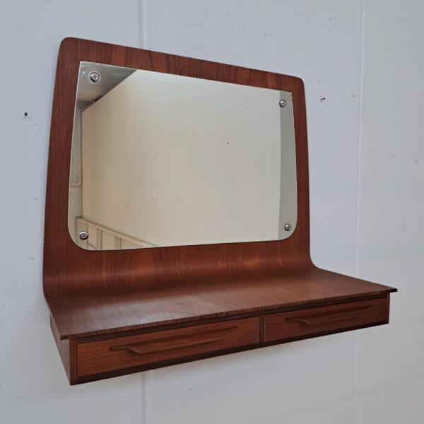 Brown Mirror with Drawers by Johannes Anderson For Sale - Image 8 of 8