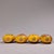 Late 19th Century Set of 4 Antique Yellow Glass Snuff Bottles With Four Beauties, 480g Total For Sale - Image 5 of 8