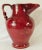 Large Oversized Vintage Italian Red Ceramic Twist Handle Pitcher Floor Vase For Sale In West Palm - Image 6 of 11