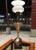 Sculptural Purple Tulip Table Torchiere With Milk Glass Diffuser Manner of Gerald Thurston for Lightolier For Sale - Image 13 of 13