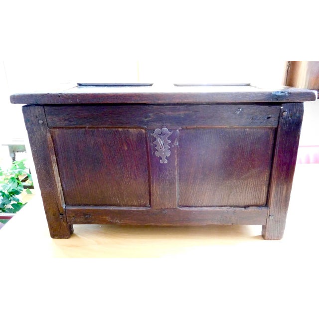 Brown 17th Century Oak Chest For Sale - Image 8 of 8