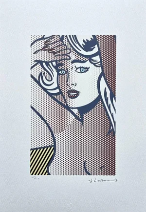 After Roy Lichtenstein, "Nude With Blue Hair", 1990s, Silk-Screen