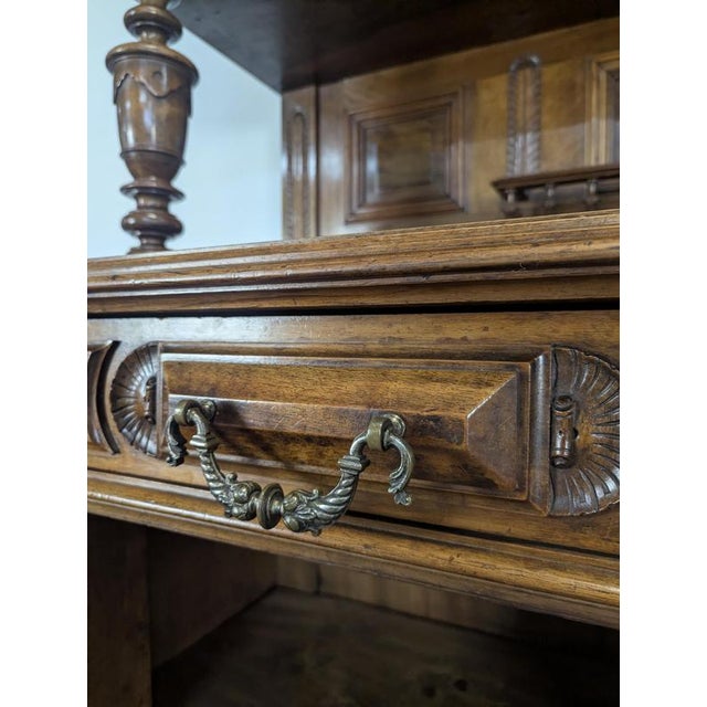 Brown Large Renaissance-Style Cupboard in Walnut For Sale - Image 8 of 18