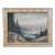 Vintage Eduard Enzmann Alpine Lake Landscape Oil Painting on Board 19" For Sale