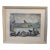 1950s Charming Vintage Watercolor of Birds at a Feeder For Sale