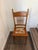Brown Antique Oak Pressed-Back Chair For Sale - Image 8 of 8