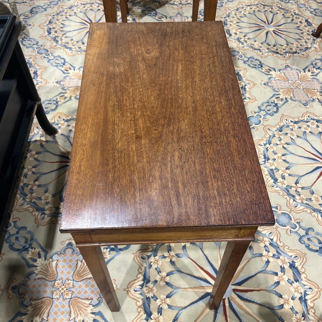 Classic Antique English Mahogany Sheraton Table For Sale - Image 4 of 8