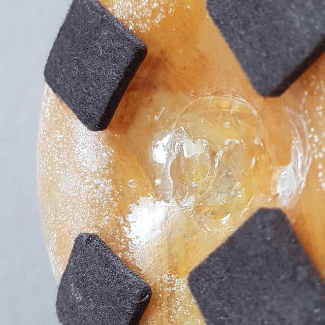 Mid-Century Modern Italian Murano Scavo Art Glass Vase For Sale - Image 9 of 10