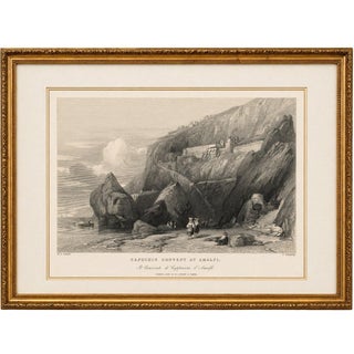 After W. L. Leitch, Amalfi Coast, 1838, Engraving For Sale