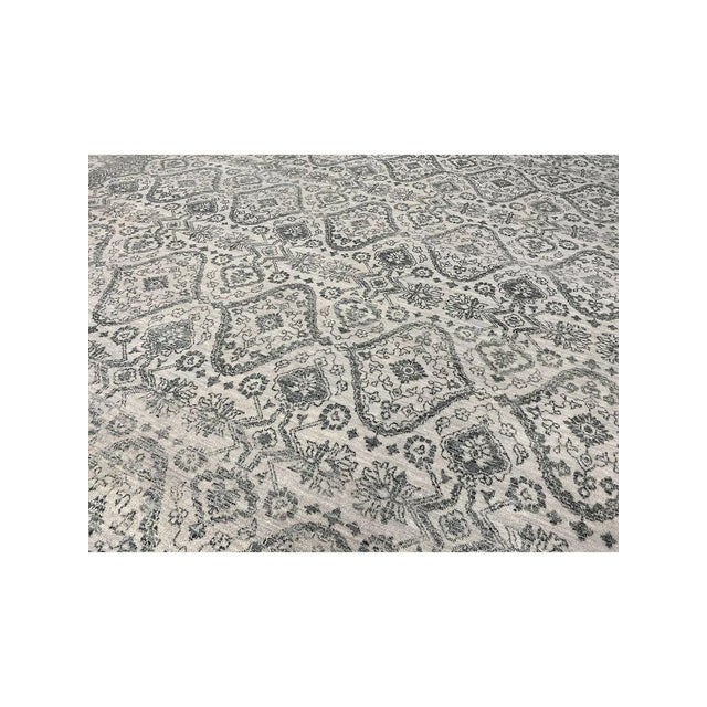 1990s Handwoven Transitional European Area Rug 10x14 For Sale - Image 10 of 11