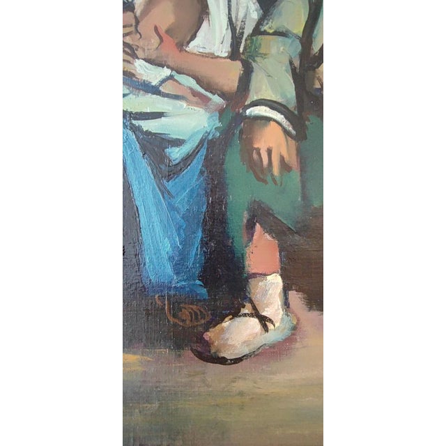 Henry Meylan, Roulotte et gitans, Oil on Canvas For Sale - Image 5 of 13