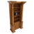 All Wrapped in Tooled Leather Massive Decorative Columns 2 Part Bookcase Hutch For Sale - Image 13 of 13