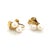 1990s Mikimoto Estate Akoya Pearl Earrings 14k Gold, 2 Pieces For Sale In New York - Image 6 of 9