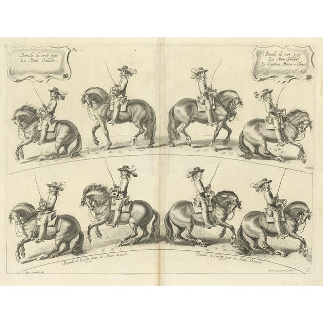 New Way of Dressing or Schooling of Horses, 1740, Print For Sale - Image 5 of 6