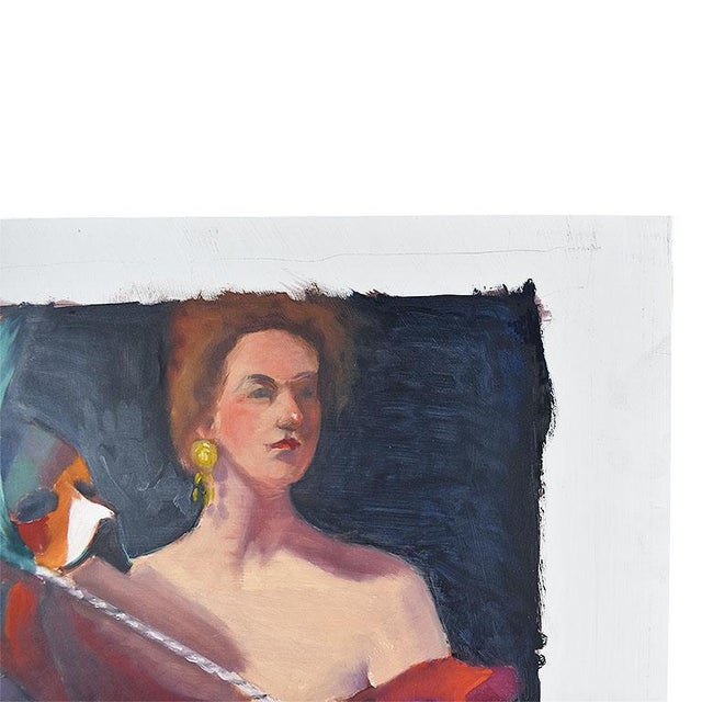 Late 20th Century Original Mardigras Woman Painting by Clair Seglem 16.5" X 23" Signed For Sale - Image 5 of 9