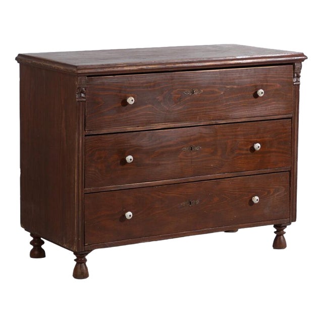 Antique Pine Chest of Drawers For Sale