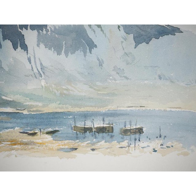 René Leverd, Switzerland, Mont Blanc from Lucerne, Watercolor For Sale - Image 5 of 11