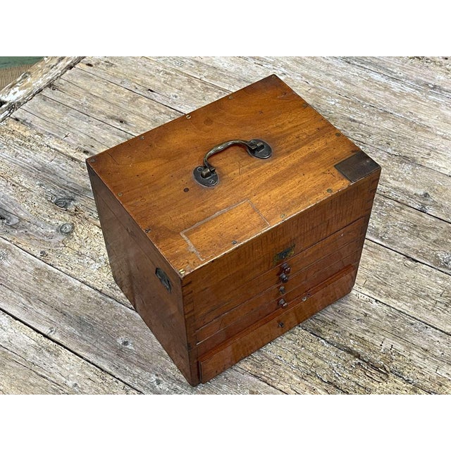 Early 20th Century English Mahogany Dentists Cabinet For Sale - Image 6 of 15