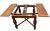 English Early 20th Century English Tudor Expansion Table Turned Baluster Legs Quarter Sawn Oak, X-Stretcher 1a For Sale - Image 3 of 16
