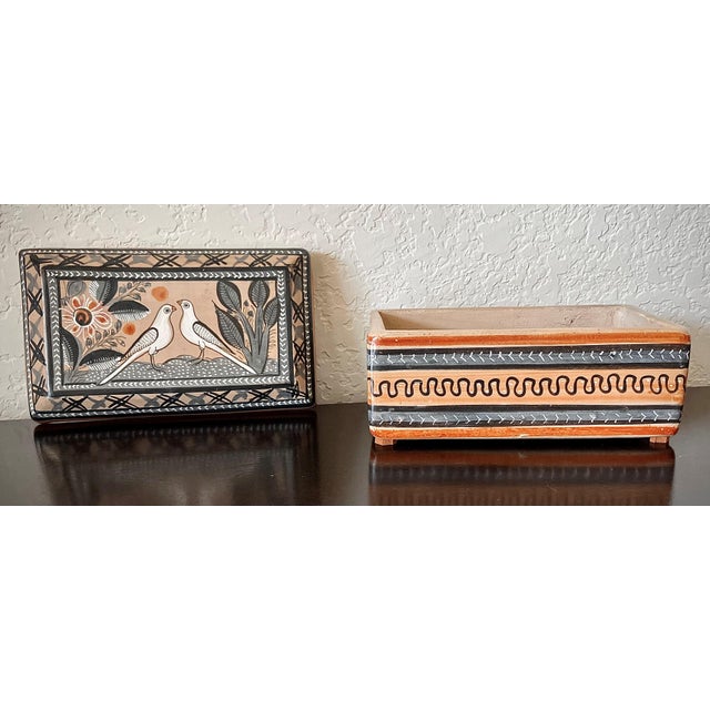 Late 20th-Century Rustic Bruñido Tonalá Lidded Whatnot Box, Mexico For Sale - Image 18 of 18