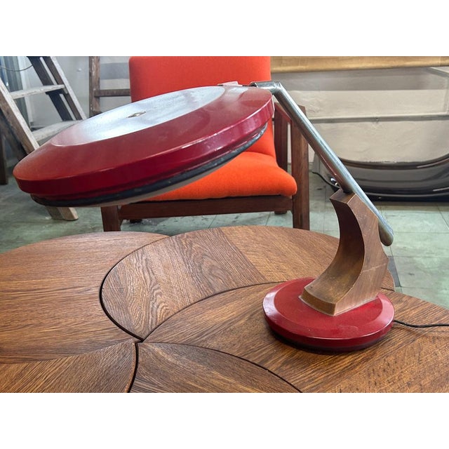 Maroon Model 530 Rifle Lamps from Fase, 1960s For Sale - Image 8 of 10