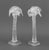 Mid 20th Century Murano Clear Art Glass Palm Tree Candlesticks, 2 For Sale - Image 5 of 10