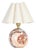 Giorgio Marble Mini Lamp, Natural Brass with Oyster Scalloped Shade For Sale