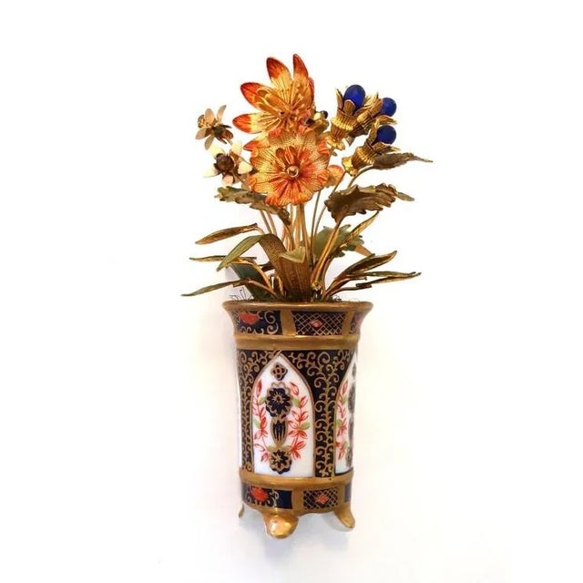 1970s Jane Hutcheson Gorham Enamel Floral Pot For Sale In Miami - Image 6 of 6