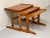 1970s Vintage Danish Modern Teak Nesting Tables For Sale - Image 5 of 5