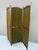Austrian Secession Three-Panel Paravent in Olive Green Textile, 1910s For Sale - Image 10 of 16
