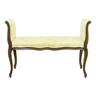 Karges French Louis XV Style Rolled Arm Window Bench For Sale
