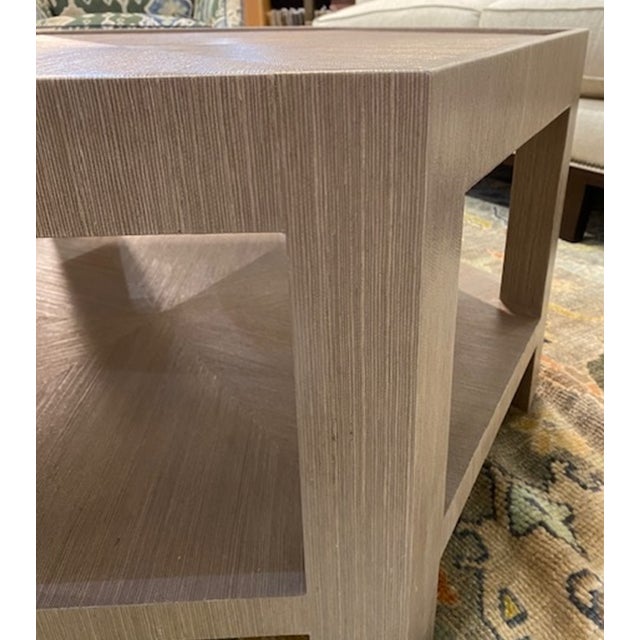 2020s Thibaut Furniture Wrapped Hexagon Coffee Table For Sale - Image 5 of 7