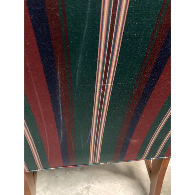 Mid 20th Century Hepplewhite Style Lolling or Library Chairs by Hickory Chair Company - a Pair For Sale - Image 10 of 12