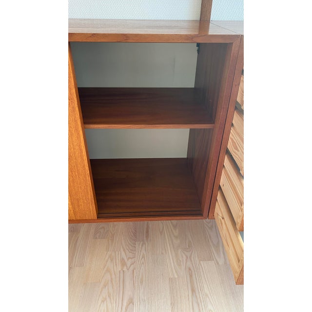 Brown Danish Modular Wall Unit in Teak by Poul Cadovius, 1960s, Set of 14 For Sale - Image 8 of 18