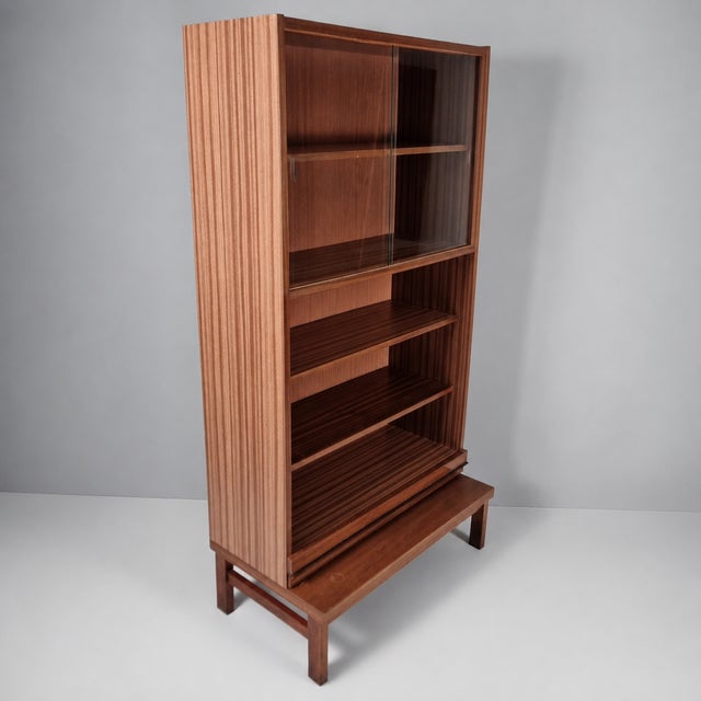 Vintage Bookcase in Beech, 1970s For Sale - Image 4 of 9