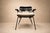 Three Armchairs in Ebonized Wood & Metal With Loose Cushion, Carlo Hauner, 1950s For Sale - Image 17 of 18