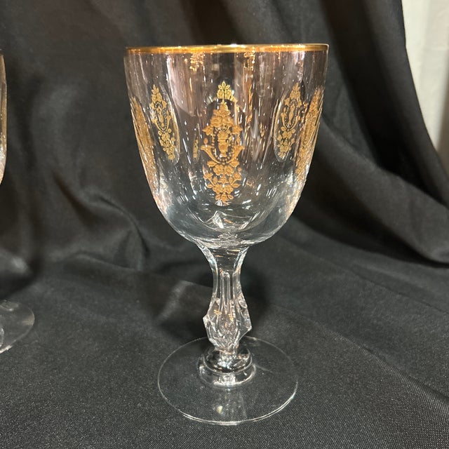 1990s Renaissance Tiffin Versailles Goblets - Set of 4 For Sale - Image 6 of 11