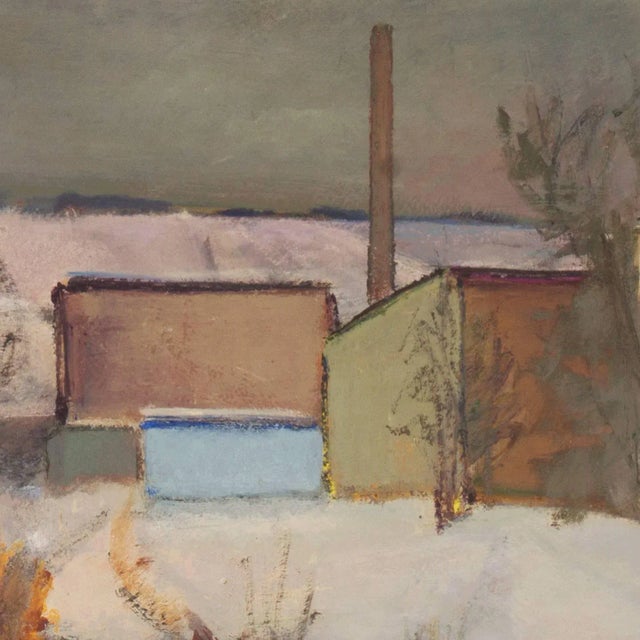 Paper 'Snowy Landscape With Farm Buildings' by Victor Kühnel, 1942, Charlottenborg For Sale - Image 7 of 12