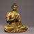 Traditional Vintage Gilt Bronze Seated Shakyamuni Buddha Statue With Meditation Mudra For Sale - Image 3 of 9