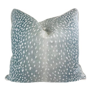 Trends "Antelope" in Aqua 22" Pillows-A Pair For Sale