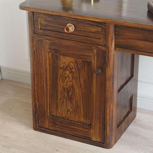 Wood Vintage Children's Desk, 1930s For Sale - Image 7 of 18