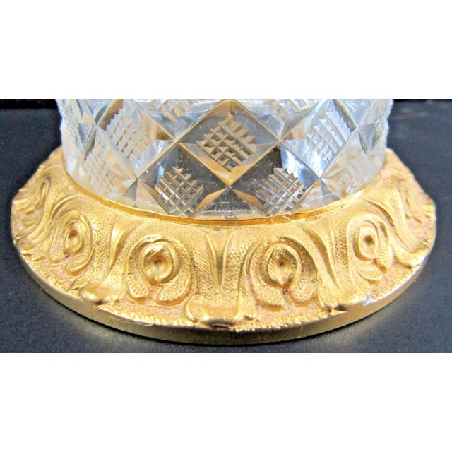 Sherle Wagner Sherle Wagner Gilded Gold Plated Bronze Dolphin Crystal Soap Dish Jewelry Holder For Sale - Image 4 of 18