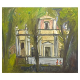 Nazareno Gattamenata, Landscape, Oil on Canvas, 1993 For Sale