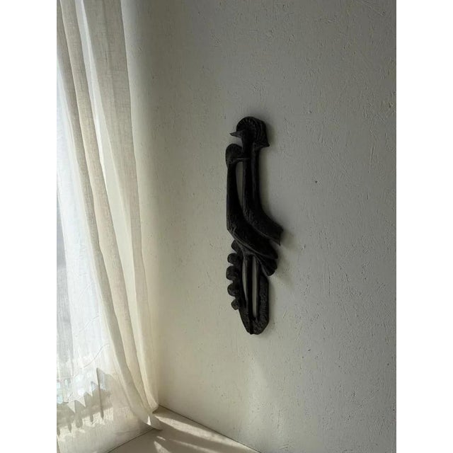 Brutalist Wall Sculpture with Birds Ars Munda For Sale - Image 5 of 10