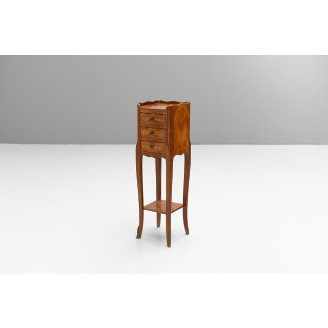 Vintage Bedside Tables in Walnut, 1950s, Set of 2 For Sale - Image 4 of 9