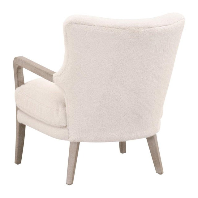 2020s Essentials for Living Calvin Removable Down Cushion White Club Chair For Sale - Image 5 of 8