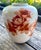 Vintage Japanese Hand-Painted Porcelain Floral Vase in Rust and Blush Tones For Sale - Image 4 of 11