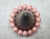 Natural Rose Rhodochrosite Stretch Beaded Bracelet With Pink Matrix, 9" Long For Sale - Image 4 of 9