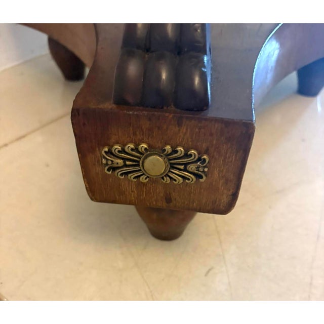 Antique Victorian Specimen Marble Top Centre Table Mahogany Swan Support Side Table, 1860 For Sale - Image 12 of 18