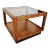 Motivated Seller: 1960s Mid-Century Modern Smoked Glass Walnut Cube Table Attributed to Adrian Pearsall For Sale
